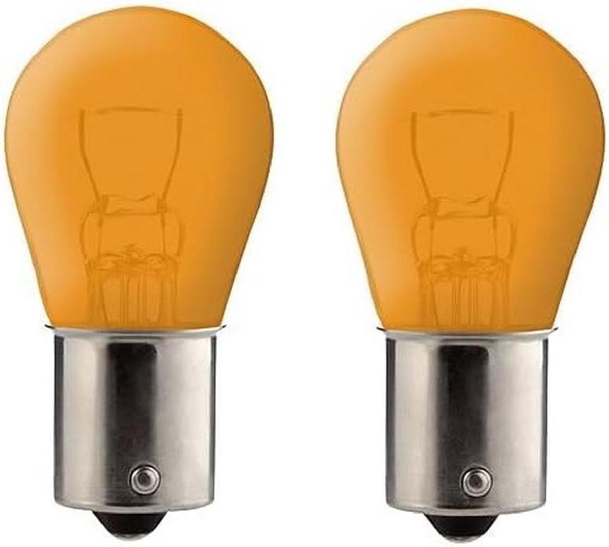 Gloeilampen Set - Oranje Verlichting - Voertuig Gebruik - Universele Pasvorm - 21W 6V - Oranje