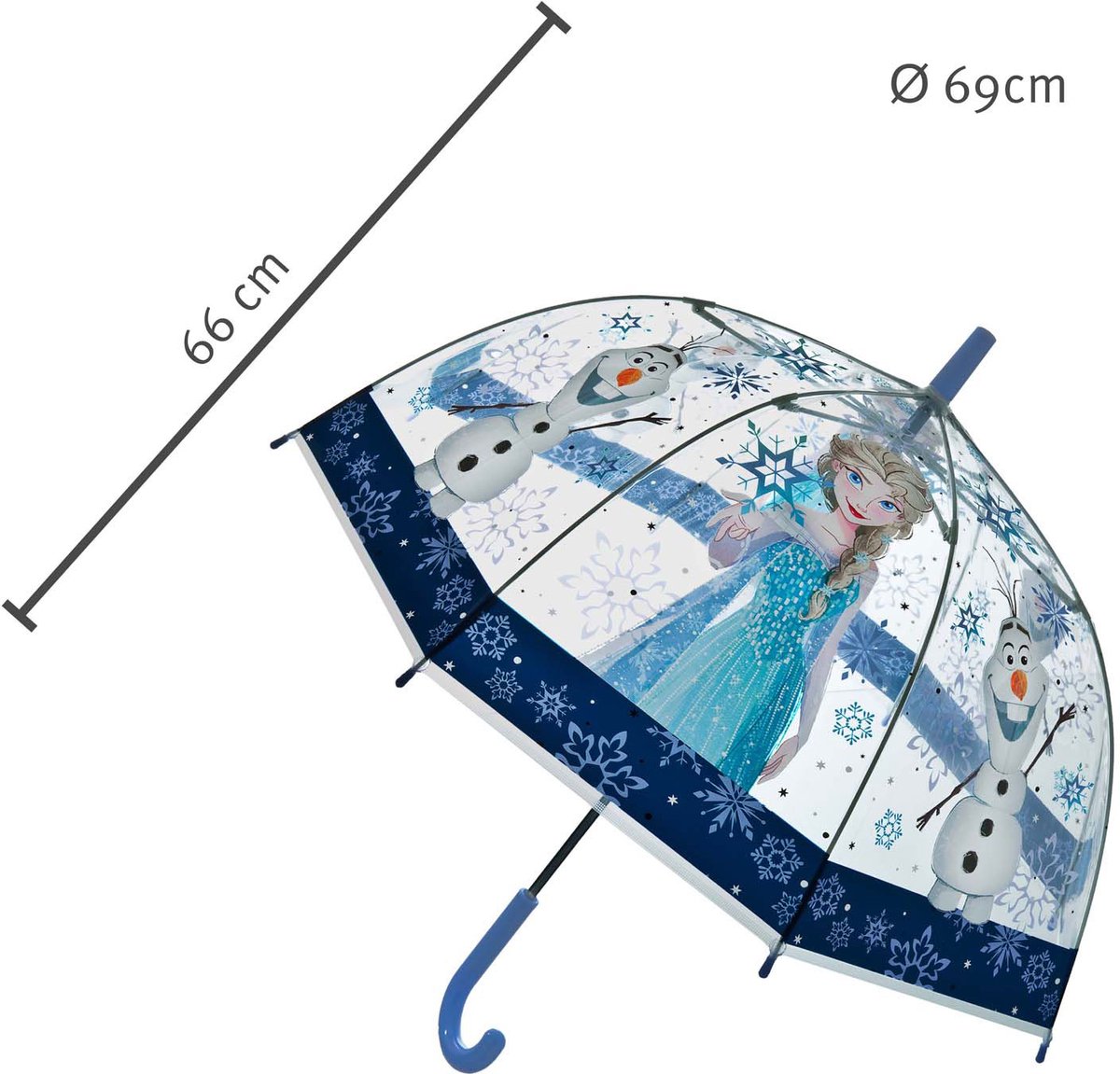 Frozen Paraplu - Kinderparaplu - Metaal frame - Blauw - Transparant — cadeau in Spellen & Speelgoed - foto 5