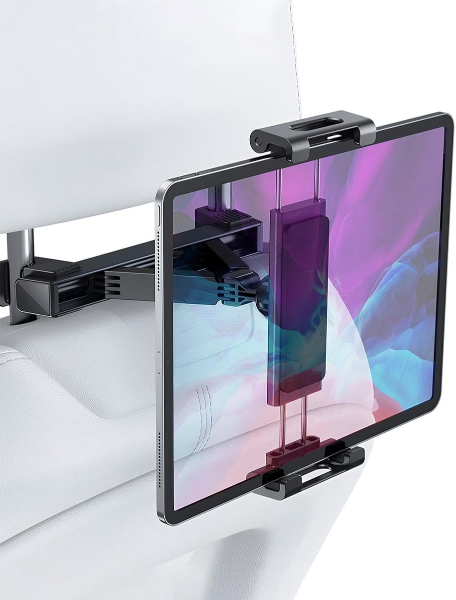 Tablethouder Auto - Telefoonhouder - Reizen - 360 Graden Verstelbaar - 4.7-12.9 Inch