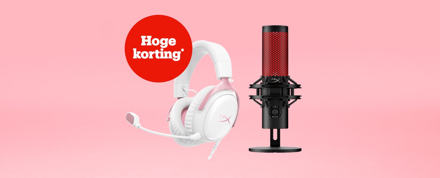 Hoge korting* op HyperX