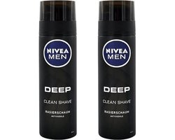 NIVEA MEN Deep Scheerschuim - 2 x 200 ml