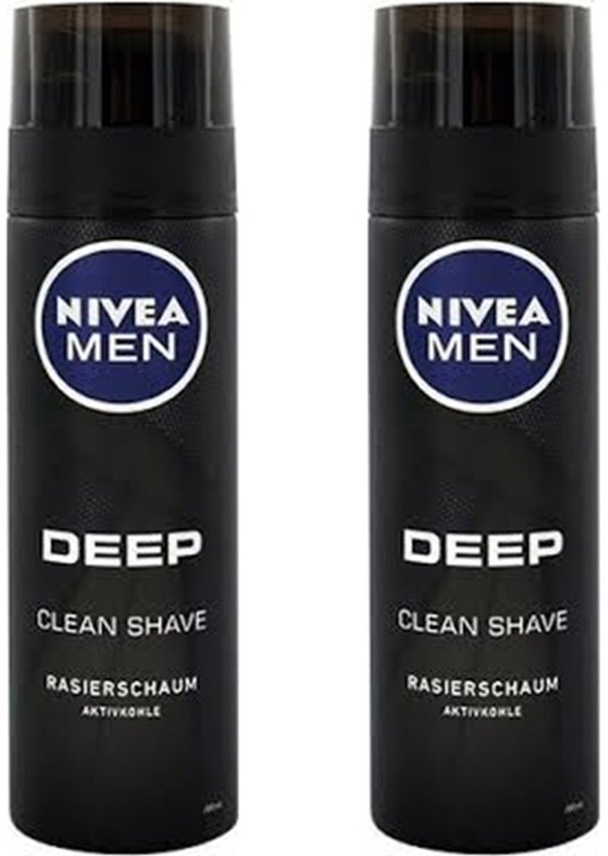 NIVEA MEN Deep Scheerschuim - 2 x 200 ml