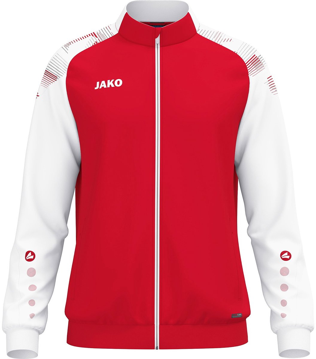 1056x1200.jpg Jako Sonic Polyestervest Kinderen - Rood / Wit | Maat: 116 - Afbeelding 1