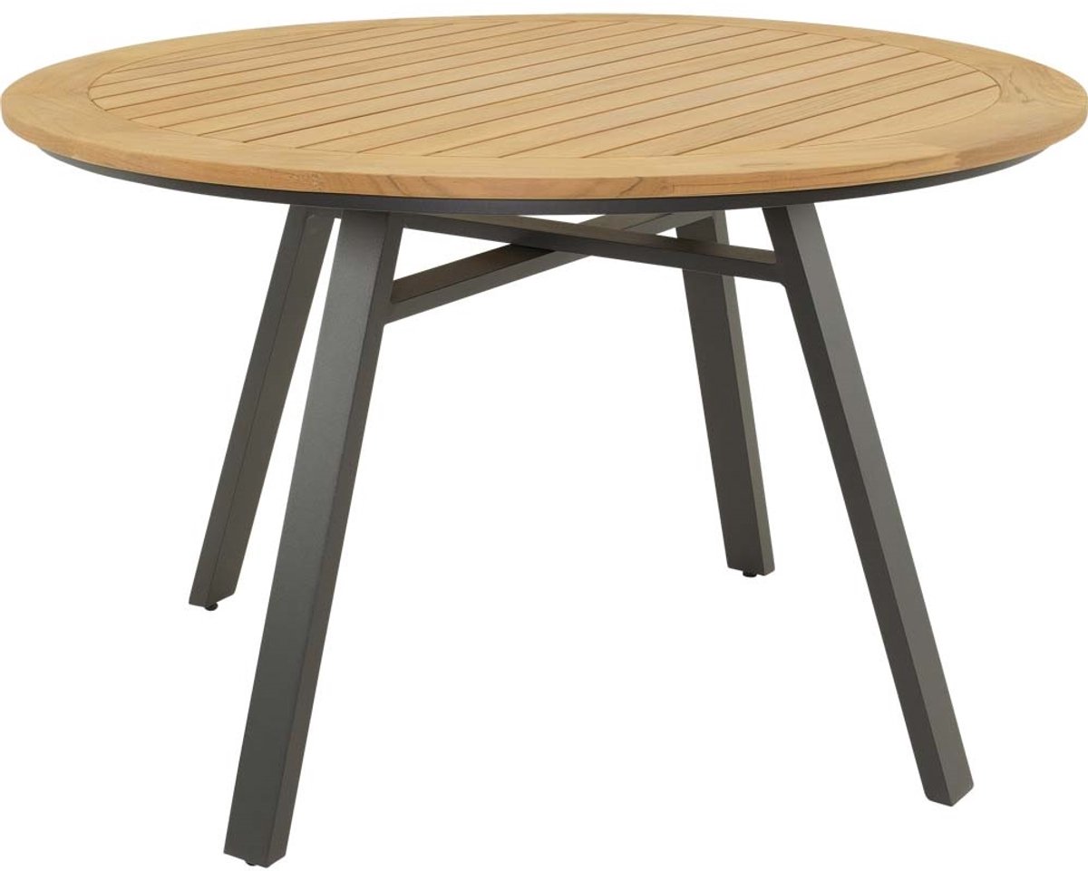 Lesli Living - Tuintafel Monza - Antraciet - ø120x75cm