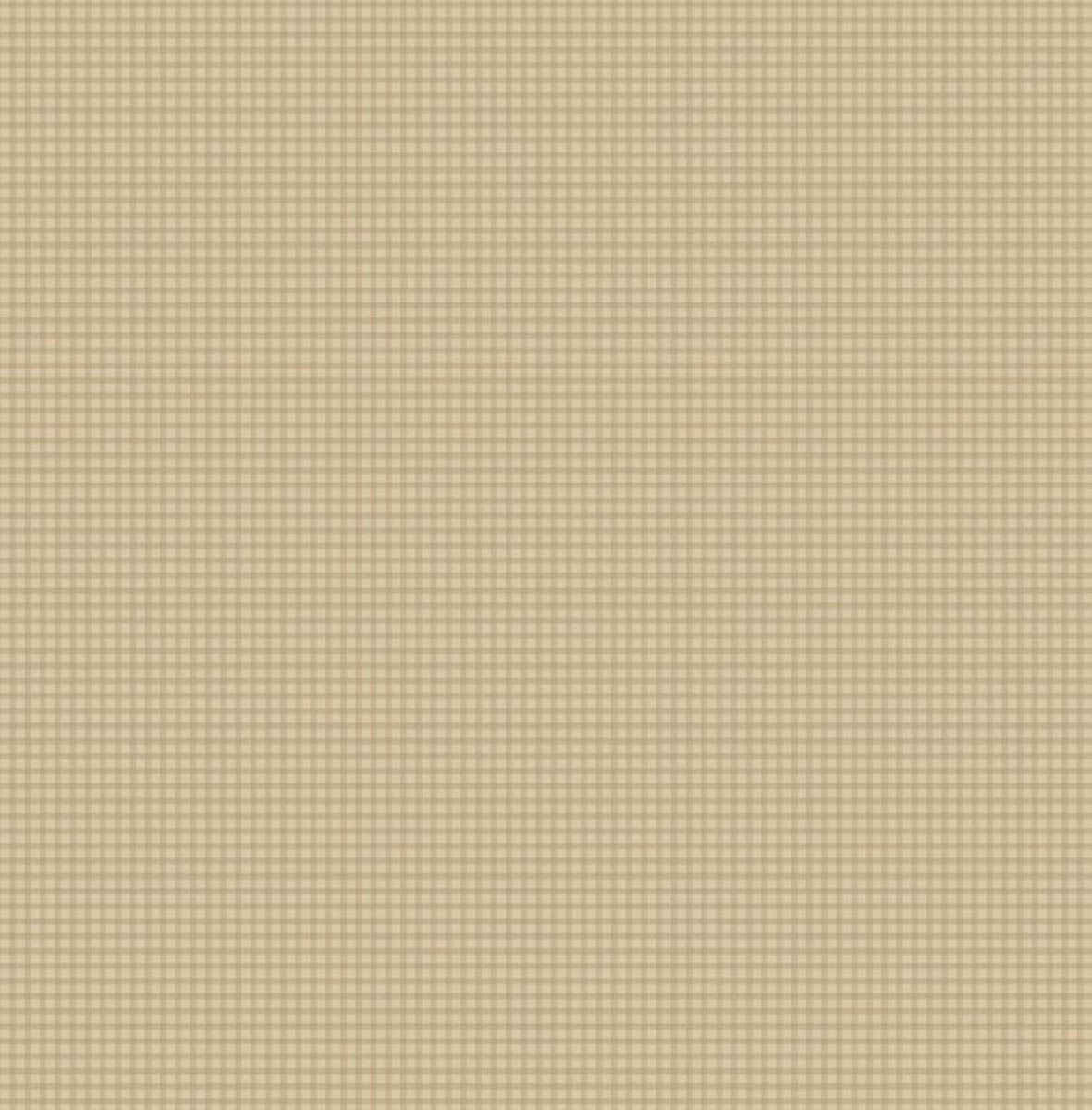 Behang – Ruiten Behang – Vichy Klein Ruitje – Beige Bruin – Landelijk Cottage – Slaapkamer – Woonkamer – 0,53 x 10,05 M – Miniatures 2