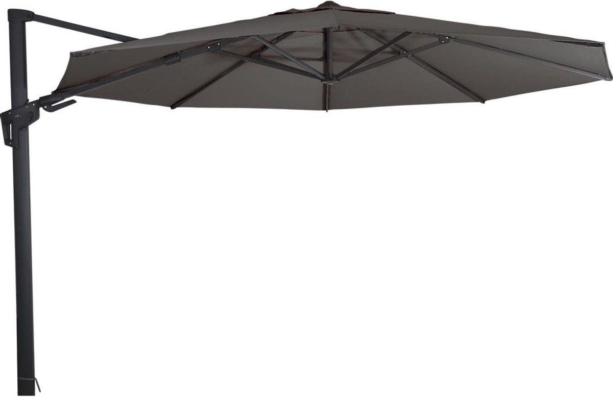 Lesli Living - Push-up parasol VirgoFlex - Antraciet - Ø350cm