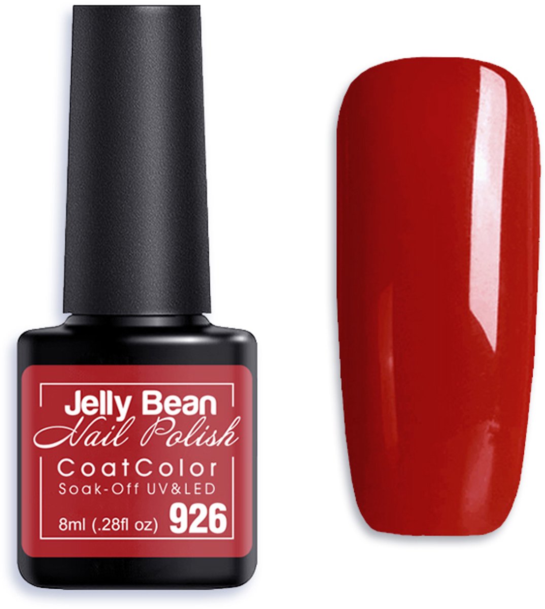 Jelly Bean Nail Polish Gel Nagellak New - Gellak - Scarlet - UV Nagellak 8ml
