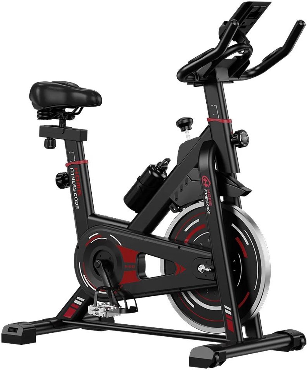 LeeuwenChoice® Cycling Home Trainer - Indoorfiets Met 10 kg Vliegwiel & LCD-monitor - Fitness Cardio Apparaat