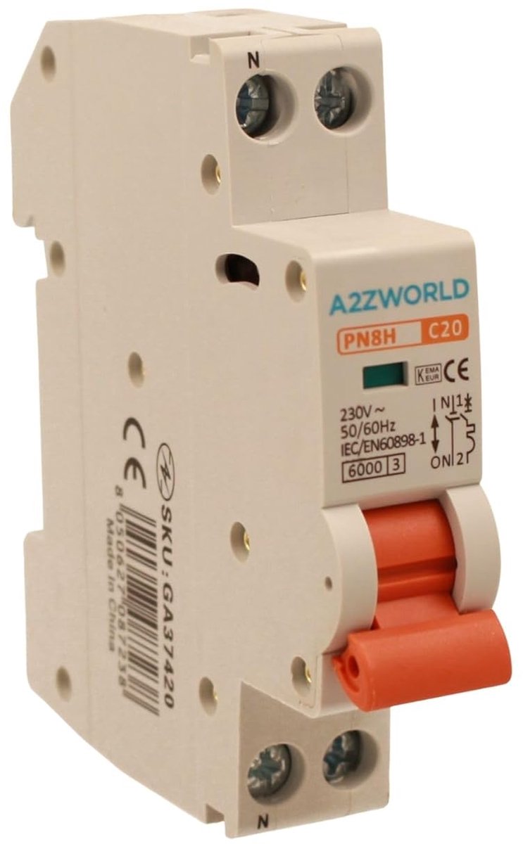 Stroomonderbreker - Automatische zekering - Elektrische beveiliging - Slim 1 module - 20A C20