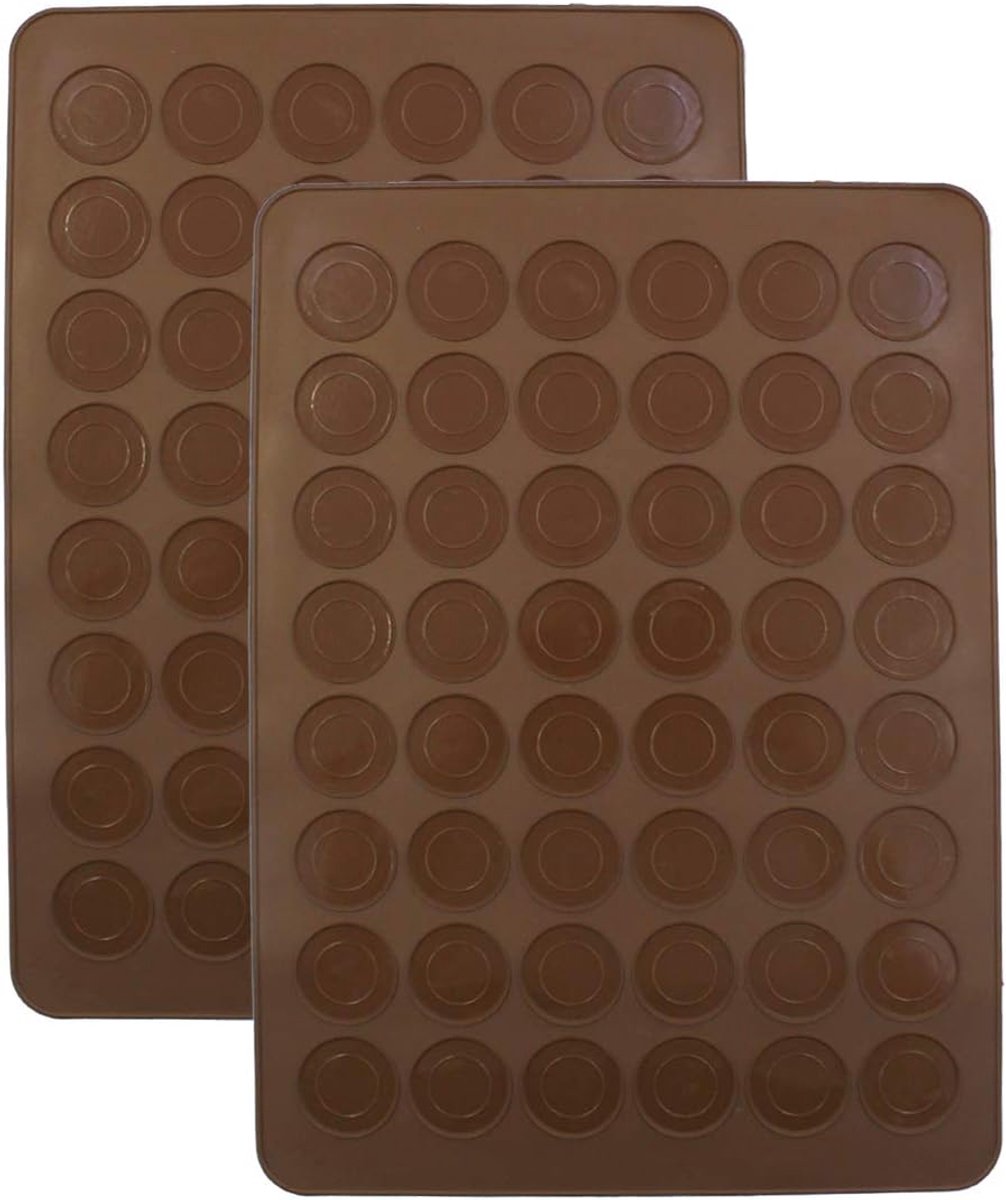 Bakmat Set - Macaron Mat - Bakken Thuis - BPA-vrij Silicone - 2 Stuks