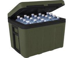 Auronic Koelbox Elektrisch 12V en 230 volt – 40L – Auto – Camping Koelkast – Koelen en Verwarmen – Frigobox – Groen