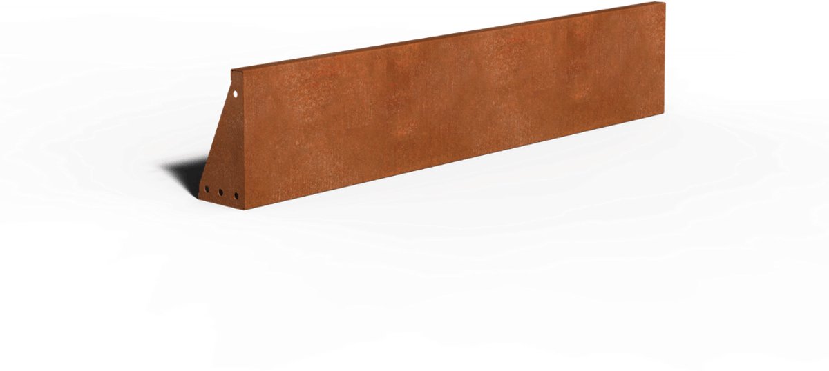 Cortenstaal Keerwand Recht | 150 x 15 x 30