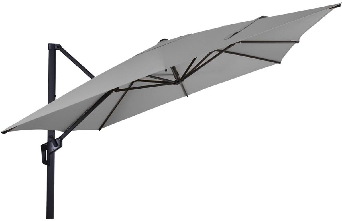 Lesli Living - Push-up parasol Libra - Grijs - 250x250cm
