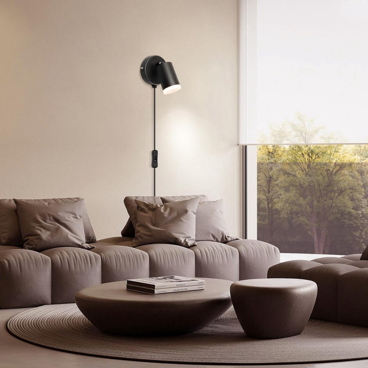 VH Supplies®Wandlamp Binnen met Snoer - Wandlamp met Stekker voor Binnen - Plug-in Wandlamp - Industrieel en Modern