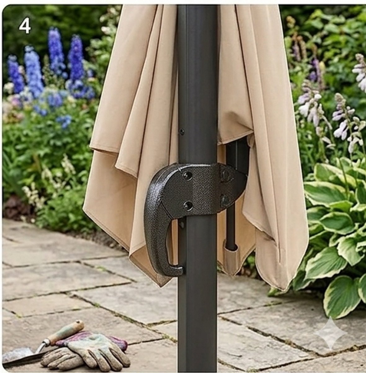 Zweefparasol 250x250 cm vierkant – - 250x250 cm - vierkant – 360° draaibare kantelbare - Medahomestore