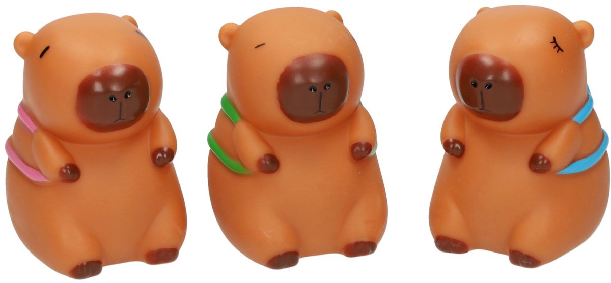 Jonotoys badspeelgoed capibara set - drijvende baddieren 3 stuks.