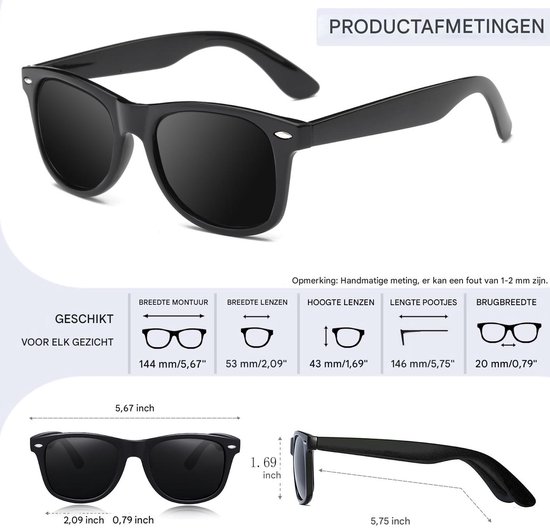 carmdering - Vierkante Zonnebril - Vierkante Sunglasses - Designer Zonnescherm - Polariserende Lenzen - UV400 Bescherming - Hars Materiaal - Uniek Ontwerp - Lichtgewicht Draagcomfort - 1 Stuk van carmdering — afbeelding 3