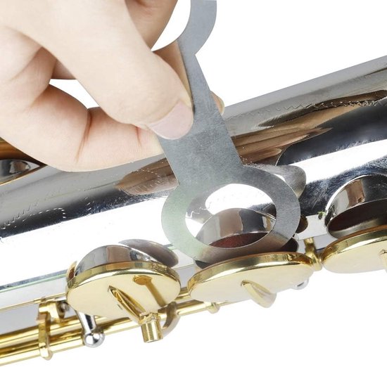 Saxofoon Reparatie Kit - Bladmuziek Gereedschap - Saxofoon Onderhoud - 8 Delige Set - 15 cm - Zilver van Merkloos — afbeelding 2