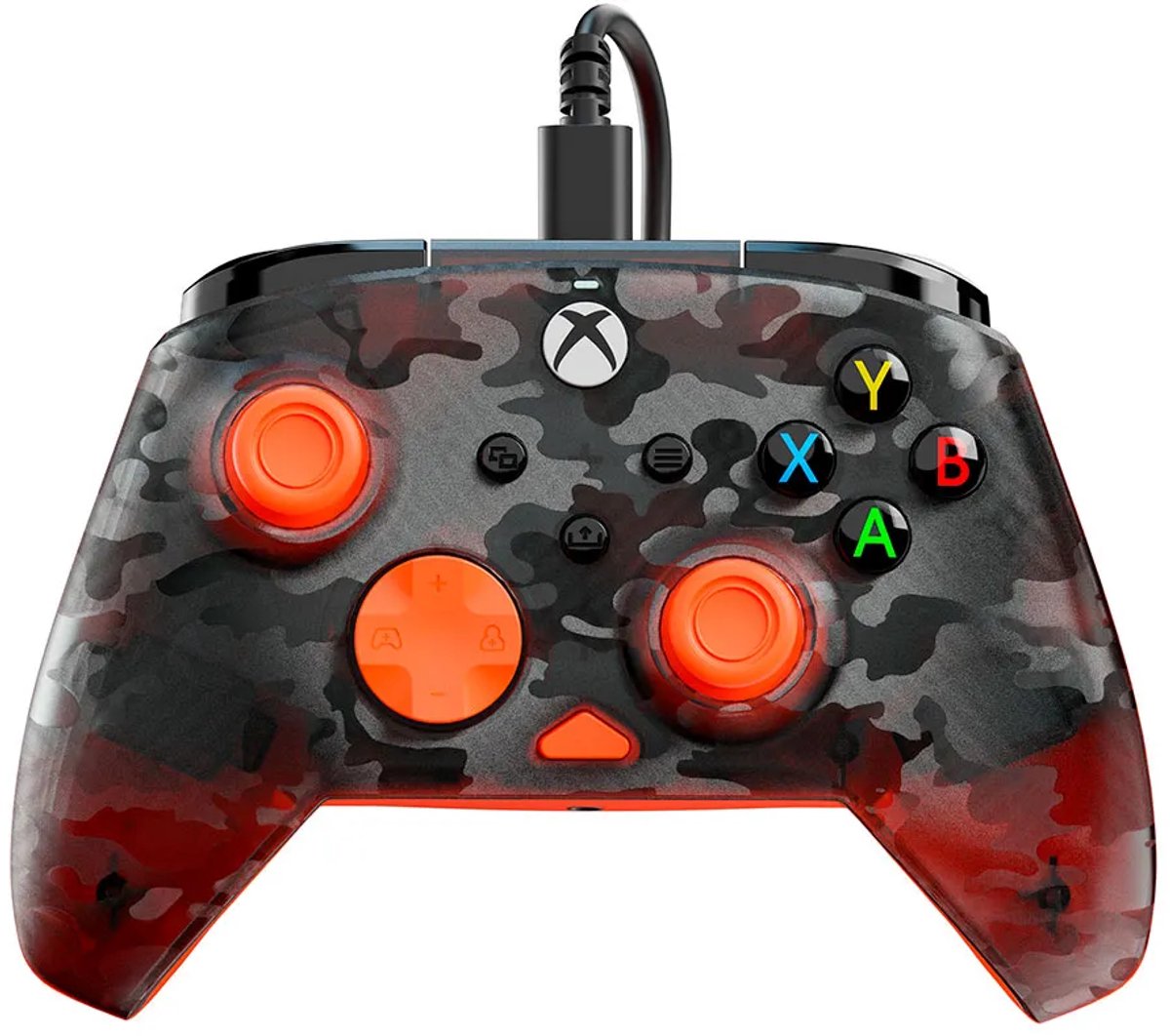 Turtle Beach Rematch Core - Controller - PC, Xbox Series X|S, Xbox One - Ghost Camo - Black/Orange thumbnail 2