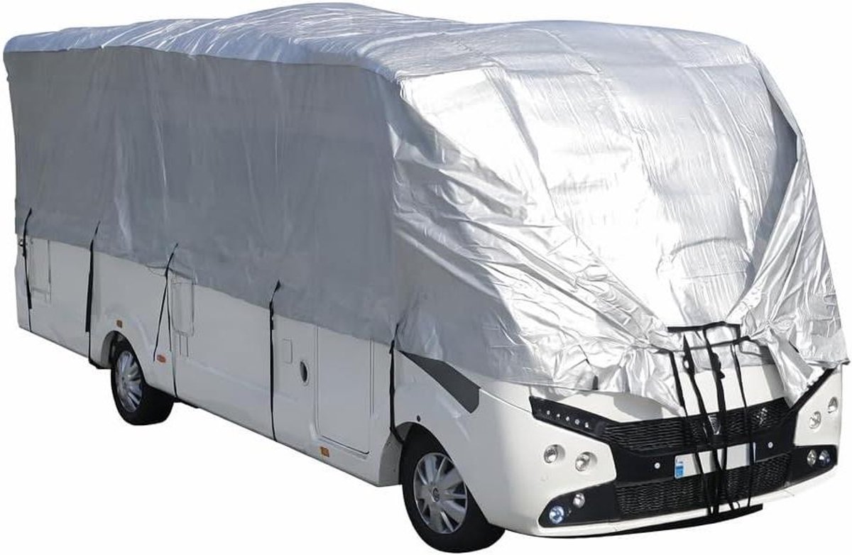 Hagelbeschermingshoes Camper - Voertuig Afdekking - Bescherming tegen Hagel - Schokabsorberende Toplaag - 650 x 450 x 80 cm - Grijs