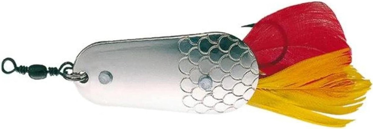 Lepel Lokaas - Vis Lokaas - Vissen in Onkruid - Extra Scherpe Dubbele Haak - 5.5 cm 22g - Silver Gold