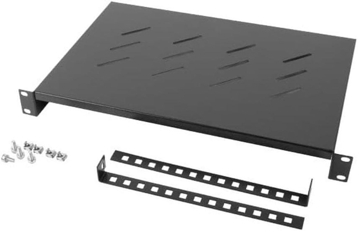 Serverkast Plank - Rack Plank - Apparatuur Opslaan - 19-inch Compatibel - 300 mm Diep - Zwart
