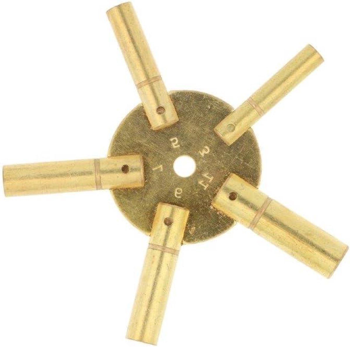Klok Sleutel - Universele Sleutel - Klokken Repareren - 5-in-1 Ontwerp - 5-7-9-11mm - Goud