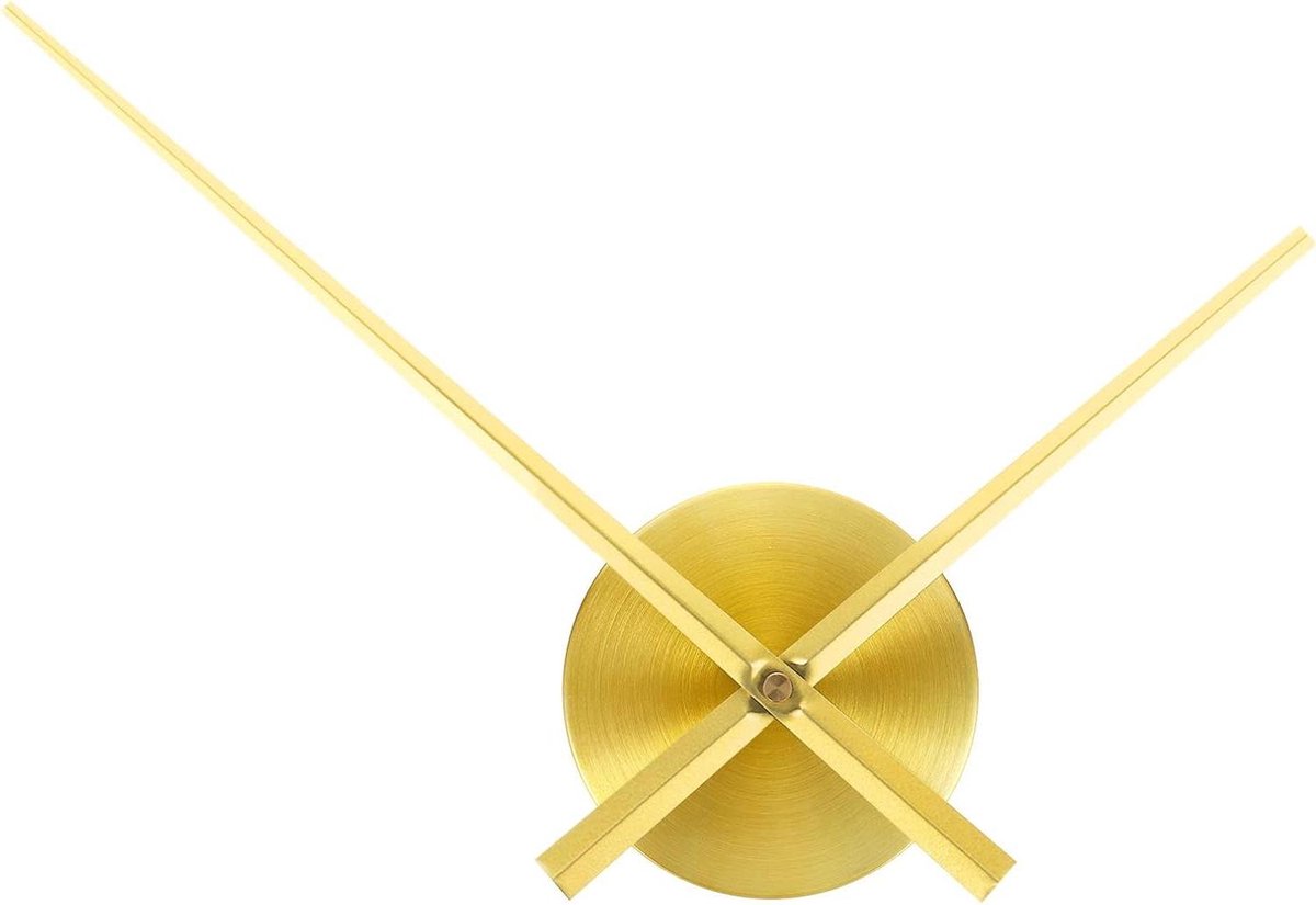 Klokmechanisme Vervanging - Klokonderdelen Kit - Wandklok Repareren - Stil Scanontwerp - 31.3 cm Wijzers - Goud