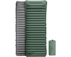 Luchtmatras Kamperen - Slaapkussen Opblaasbaar - Buiten Ontspannen - Zelfopblazend met aparte ventielen - 195 x 70 cm