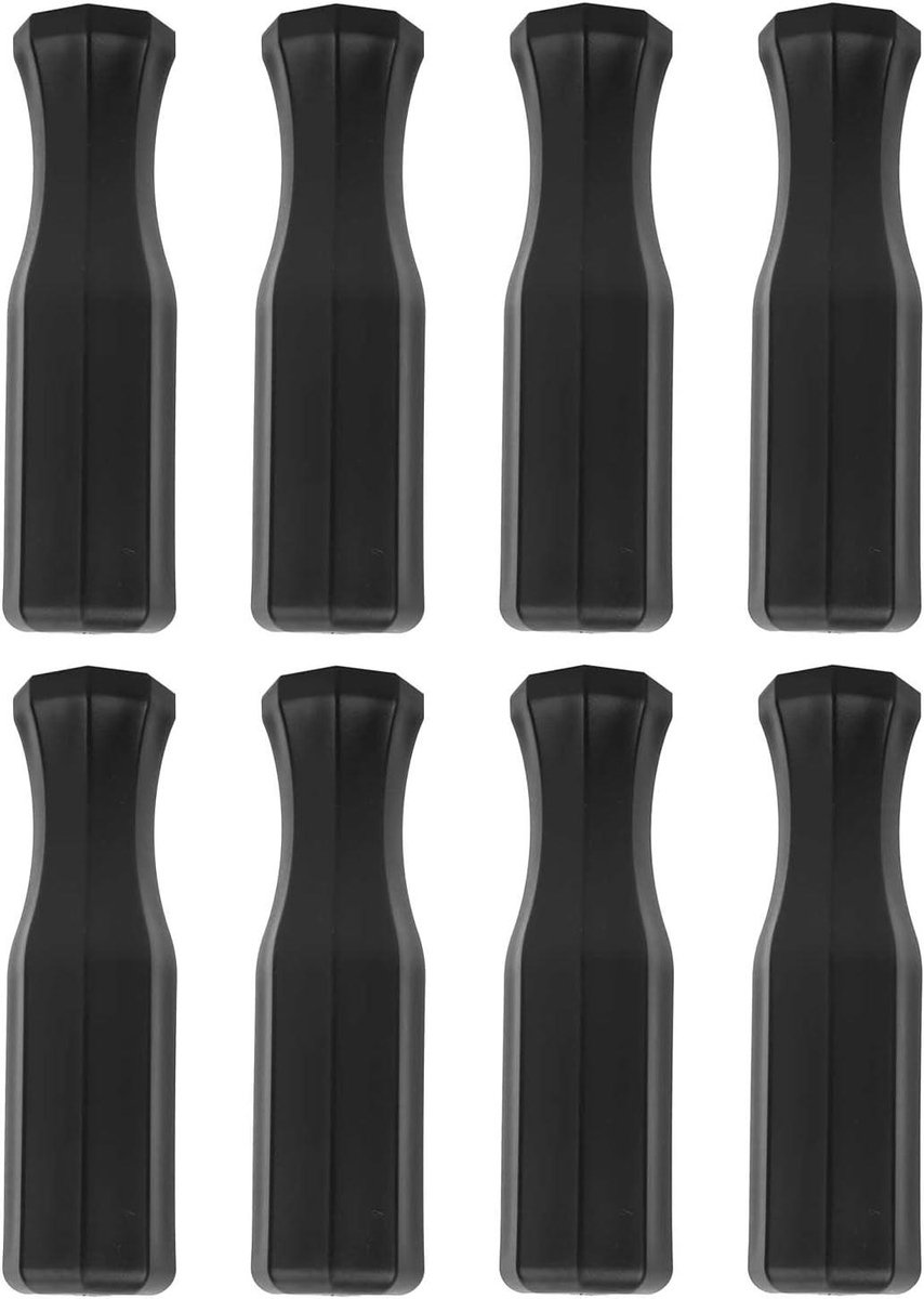 Tafelvoetbal Handvatten - Foosball Grepen - Spel Verbeteren - Antislip Ontwerp - 8 stuks - Zwart