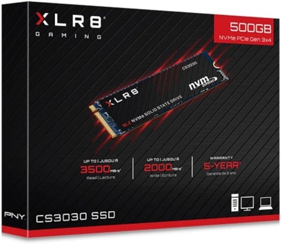 Interne SSD 1TB - Solid State Drive - Snellere Computer Opstarten - NVMe Interface - M.2 - Zwart van Merkloos — afbeelding 2
