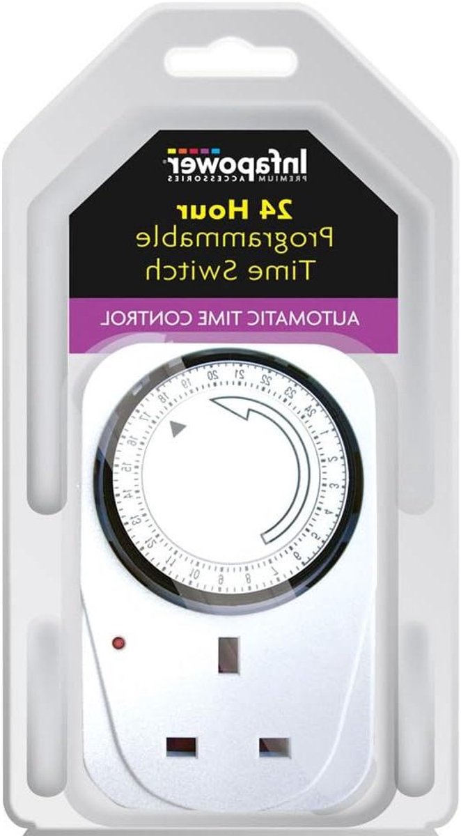 Programmeerbare Timer - Tijdklok - Automatische Tijdregeling - 24 Uur Programma - 150 Gram - Wit