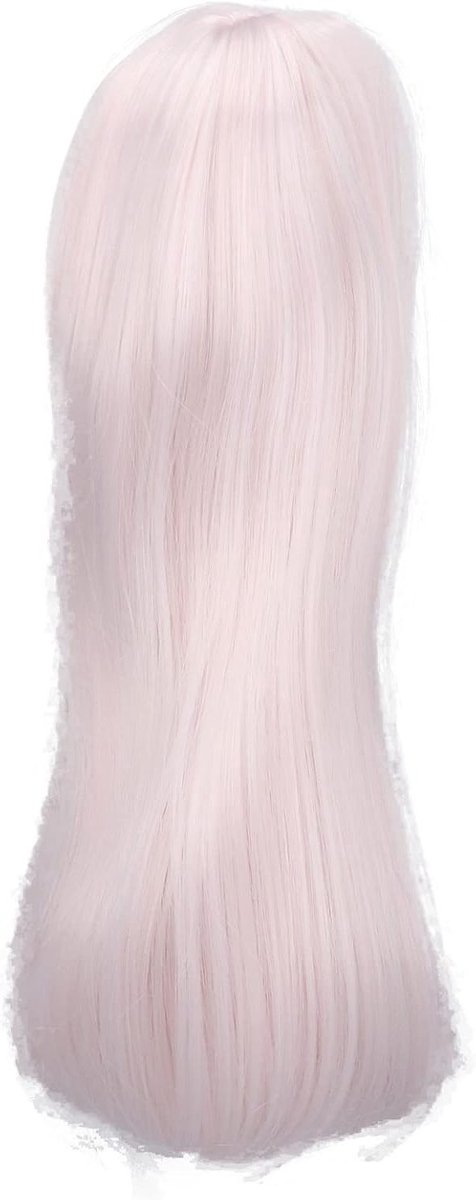 Rechtdoorlopende Poppenhaar, 8 tot 9 Inch voor BJD en SD Poppen, Verkrijgbaar in Zwart, Lichtgoud en Roze, Perfect voor Creatieve Projecten en Verzameling