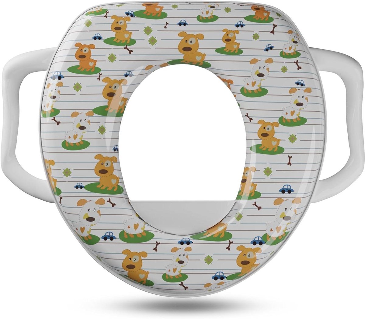 Toilet Trainingszitje Peuter - Zindelijkheidstool Handgrepen - Kind Zindelijk Maken - Zacht Gewatteerd - Past op Standaard Toiletten - Niet gespecificeerd