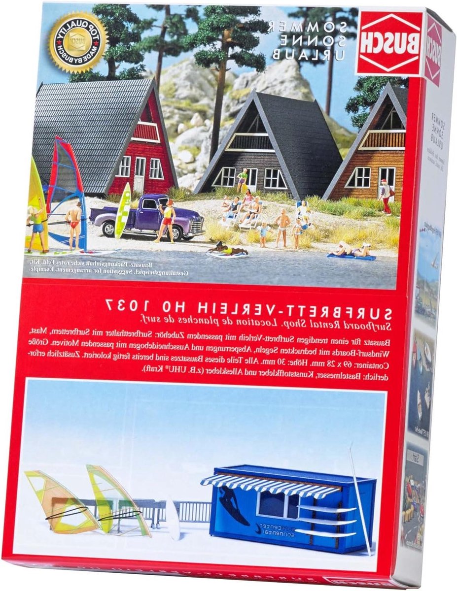 Surfplank Verlijing - Hobby Bouwpakket - Model Spoorwegen Vormgeven - Voorbeeldgetrouw Schaalbaar - 15 x 13 x 5 cm - Multi