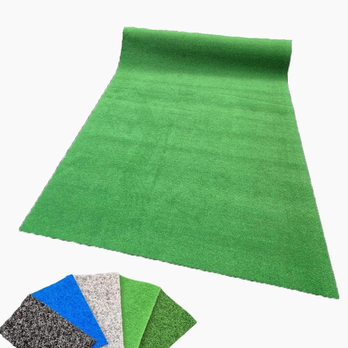 Kunstgras Tapijt - Siergras Vlonder - Buitenruimte Aankleden - UV-bestendig Sneldrogend - 400 x 100 cm - Donkergroen