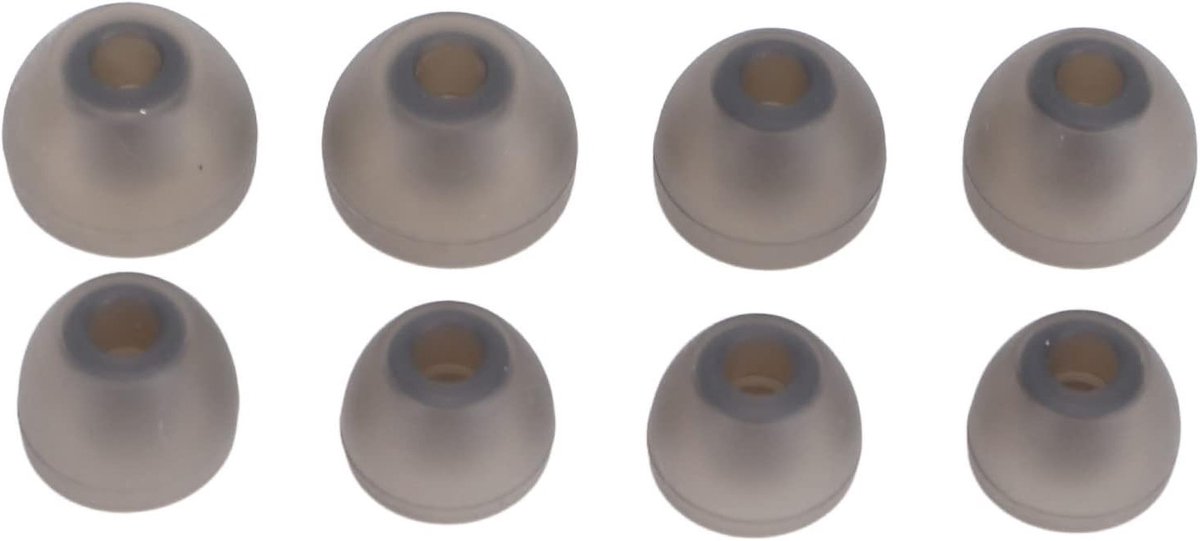 Vervangende Siliconen Oordopjes voor In-ear Hoofdtelefoons, Set van 4 Paar, Geschikt voor L/M/S/XS, Comfortabele en Zachte Oordoppen voor Optimale Geluidskwaliteit
