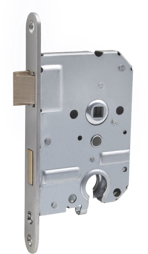 Slotman Solutions Complete Deurbeslagset Zilver | Aluminium Deurklinkset met Insteekslot en Profielcilinder 30/30 incl. 3 Sleutels | PZ55 | Voor Binnendeuren | 180 x 41 mm