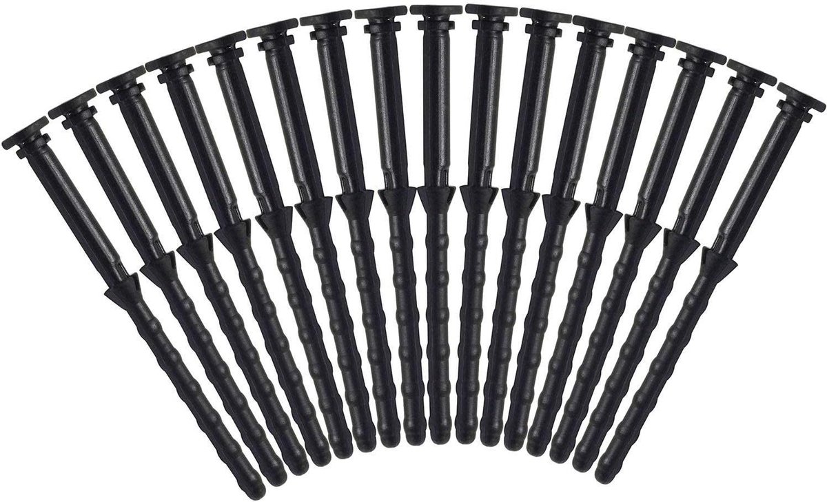 Rubberen Ventilatieschroeven - Antivibratie Schroeven - Computer Geluid Dempen - Trilling Absorberend Rubber - 16 stuks - Zwart