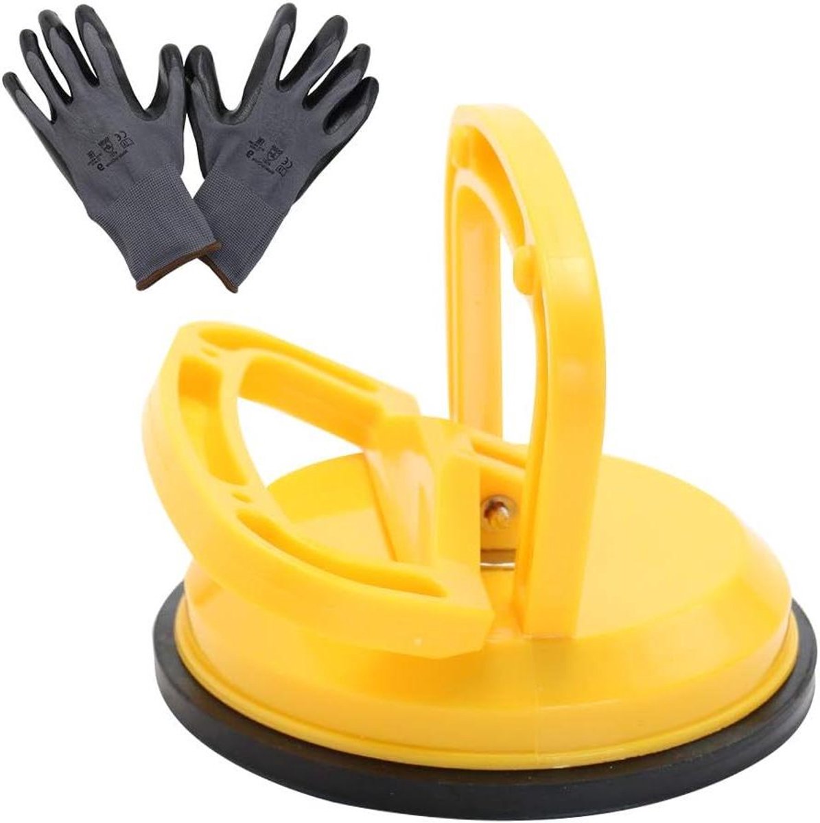 Glazen Zuignap - Vacuüm Lifter - Objecten Verplaatsen - Hoge Zuigkracht - 47 inch - Geel