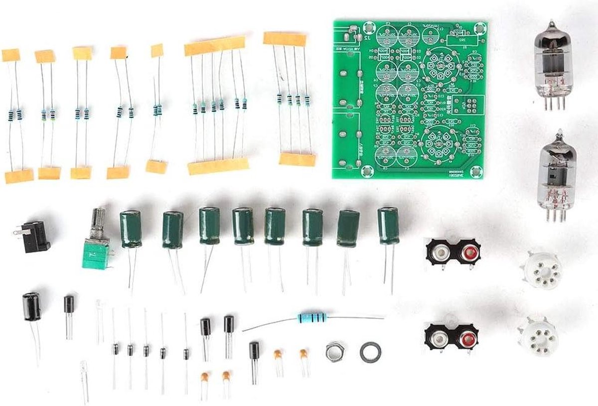 Buis Voorversterker - Elektronenventiel Pre Amp - Stereo Geluid Verbeteren - Geoptimaliseerd Circuitontwerp - 77 x 75 x 52 mm