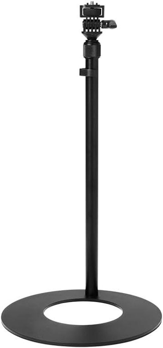 Tafel Statief - Licht Statief - Desktop Verlichting - Verstelbare Hoogte - 55-87 cm - Zwart