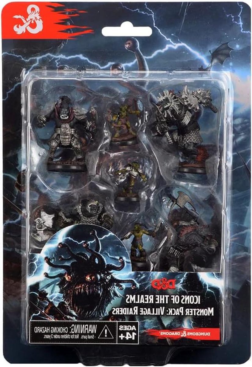 Miniaturen Dorpsrovers - Fantasy Figuren - Rollenspel Avonturen - Voorgeschilderde Plastic Miniaturen - 7 Stuks - Multicolor