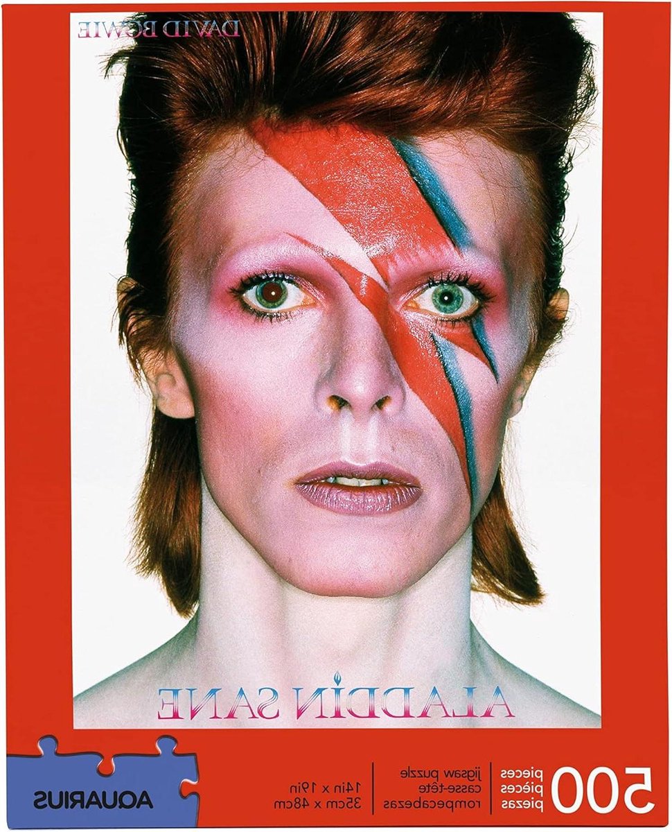 Legpuzzel - Puzzel spel - Ontspannen tijdverdrijf - Aladdin Sane cover - 480 x 350 mm - Meerkleurig
