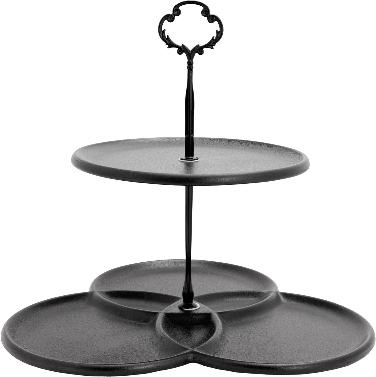 Etagère Zwart 2 laags 28X27XH26CM