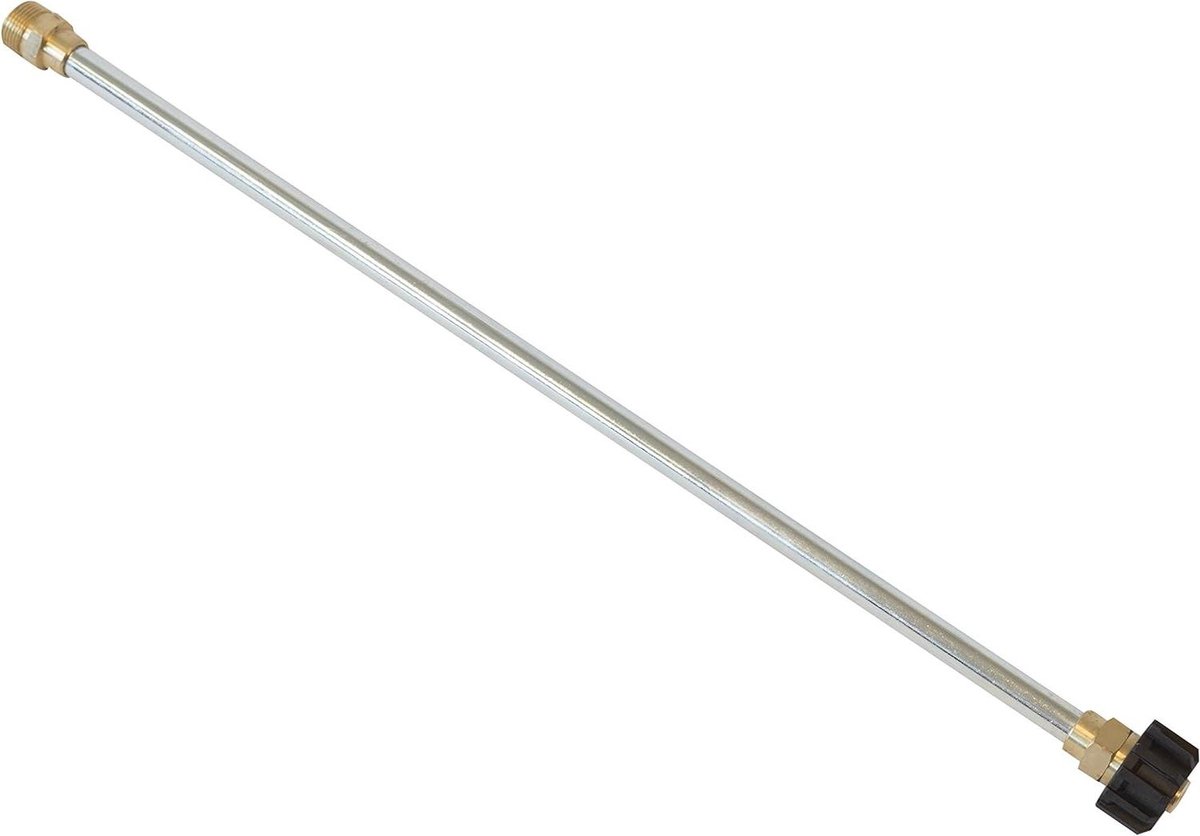 Wand Verlengstuk Hogedrukreiniger - Reinigingssteel Uitbreiding - Moeilijke Plekken Reinigen - Roestvrij Staal Constructie - 53 cm - Zilver