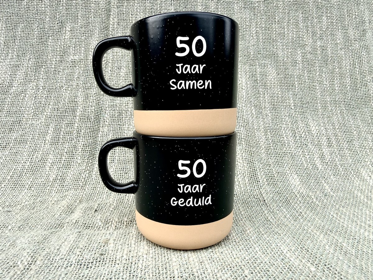 Mokken set - 50 jaar getrouwd - 50 jaar getrouwd cadeau - 50 jaar getrouwd versiering - Gouden huwelijk - 50 jaar getrouwd kaart - 50 jaar huwelijk versiering - 50 jaar huwelijk - - Trouwdag - Trouwdag cadeau - Trouwdag jubileum - Jubileum huwelijk
