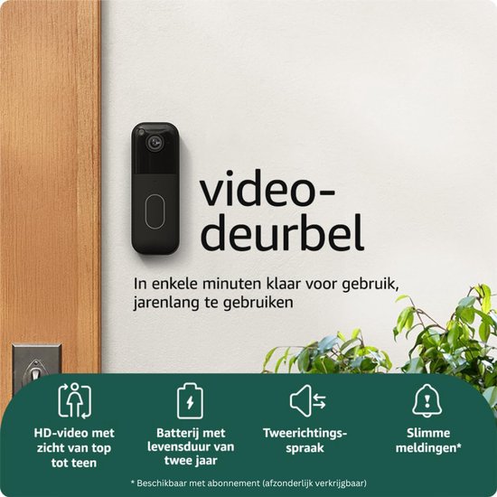 VLSelect® Deurbel Met Camera - Videocamera - Slimme Deurbel - Batterijduur Van 2 Jaar — afbeelding 4