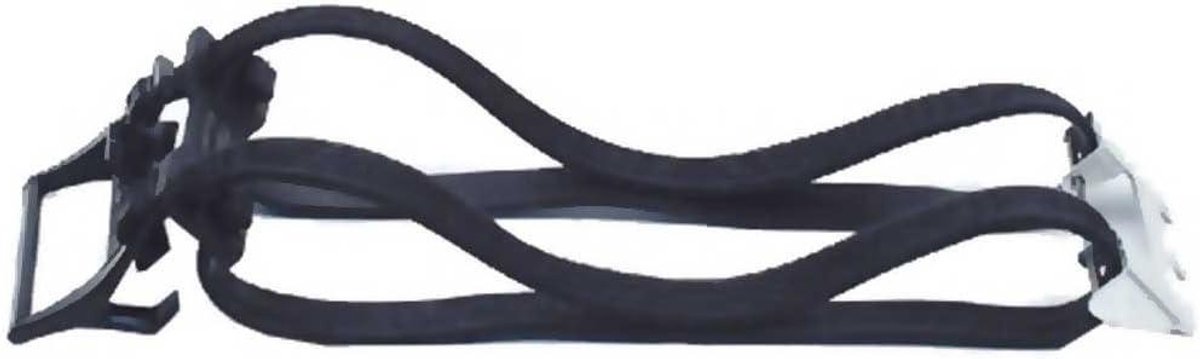 Spanband - Sjorband Hanke - Bagage Vastzetten - Met Veiligheidshaken - 57 cm - Zwart