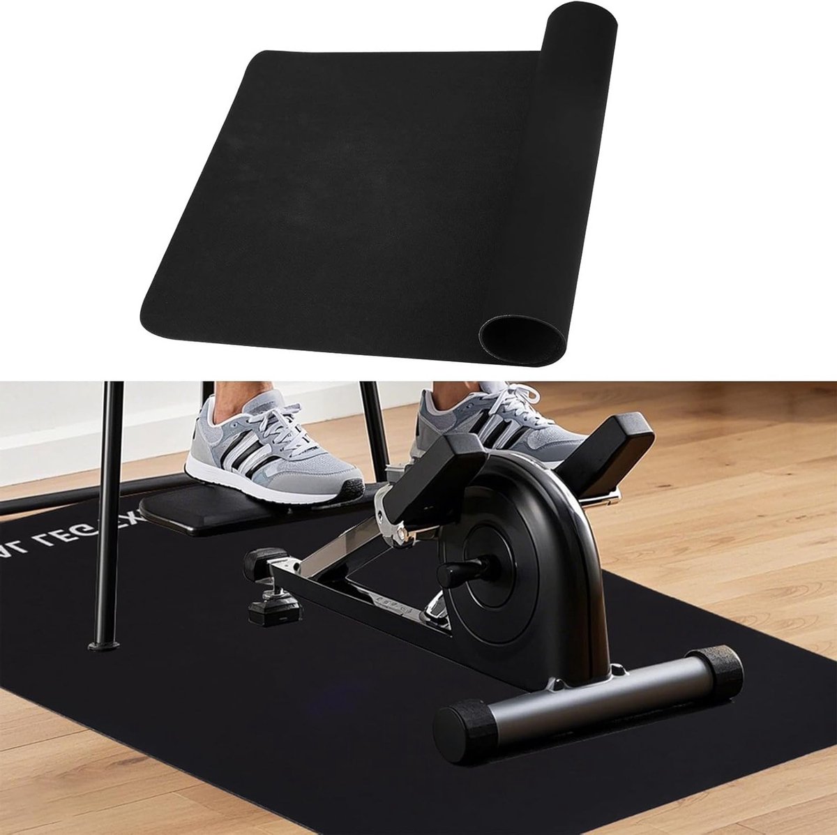 Leg Exerciser Mat 60x40cm - Antislip Trainingsmat voor Elliptische Machines, Duurzaam Fitnessmateriaal voor Thuis en Kantoor, Stabiliteit en Vloerbescherming